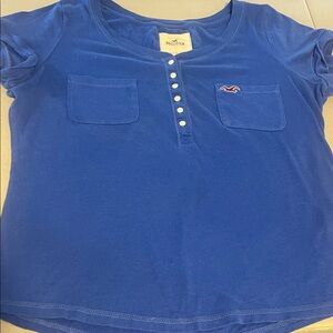 Hollister Blue Short Sleeve Tee